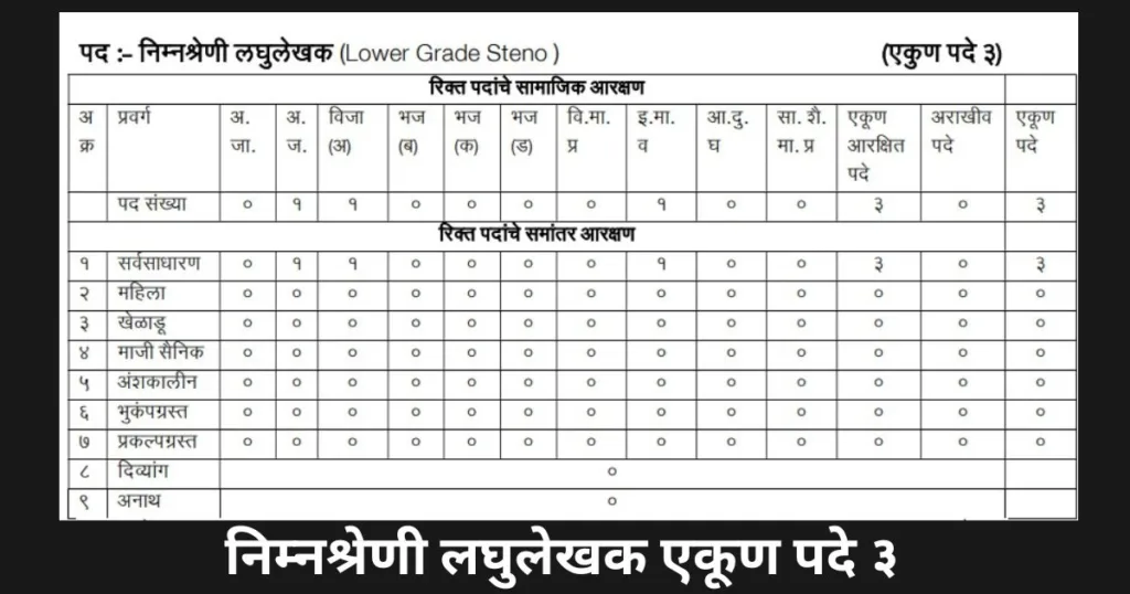 Sarkari Naukri 2024- Lower Grade Steno